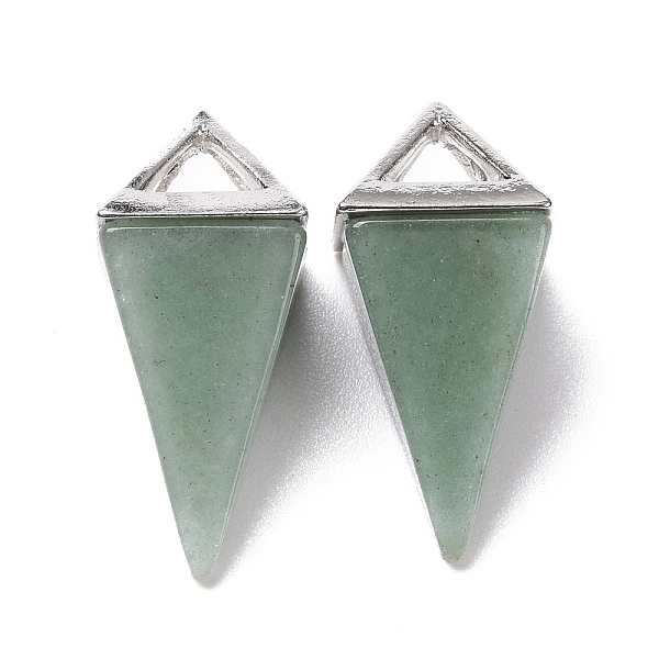 PandaHall Natural Green Aventurine Pendants, with Platinum Tone Alloy Findings, Pyramid, 29~38x15~15.5x15~15.5mm, Hole: 6x5mm Green...
PandaHall Natural Green Aventurine Pendants, with Platinum Tone Alloy Findings, Pyramid, 29~38x15~15.5x15~15.5mm, Hole: 6x5mm Green...