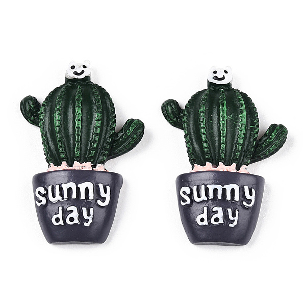 PandaHall Opaque Resin Decoden Cabochons, Sunny Day Potted Cactus, Dark Green, 37.5x25.5x7mm Resin Cactus
PandaHall Opaque Resin Decoden Cabochons, Sunny Day Potted Cactus, Dark Green, 37.5x25.5x7mm Resin Cactus