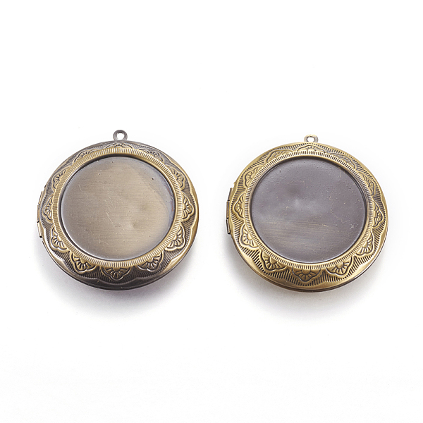 PandaHall Brass Locket Pendants, Photo Frame Charms for Necklaces, Flat Round, Antique Bronze, 48x44.5x10mm, Hole: 2mm Brass Flat Round
PandaHall Brass Locket Pendants, Photo Frame Charms for Necklaces, Flat Round, Antique Bronze, 48x44.5x10mm, Hole: 2mm Brass Flat Round