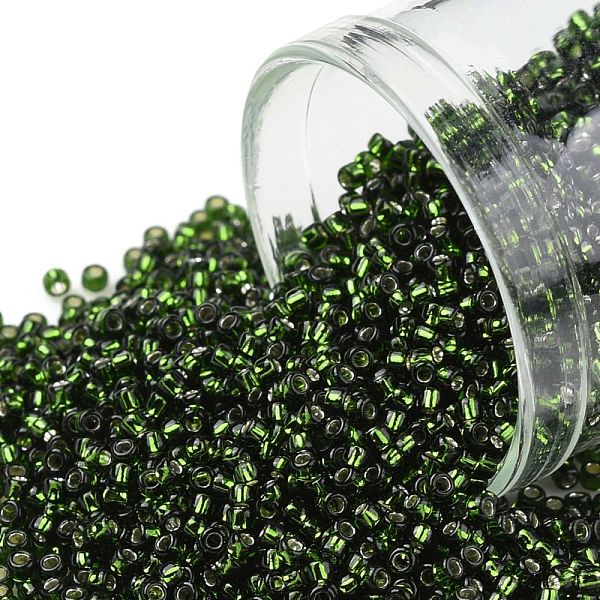 PandaHall TOHO Round Seed Beads, Japanese Seed Beads, (37) Silver Lined Olivine, 15/0, 1.5mm, Hole: 0.7mm, about 135000pcs/pound Glass Green
PandaHall TOHO Round Seed Beads, Japanese Seed Beads, (37) Silver Lined Olivine, 15/0, 1.5mm, Hole: 0.7mm, about 135000pcs/pound Glass Green