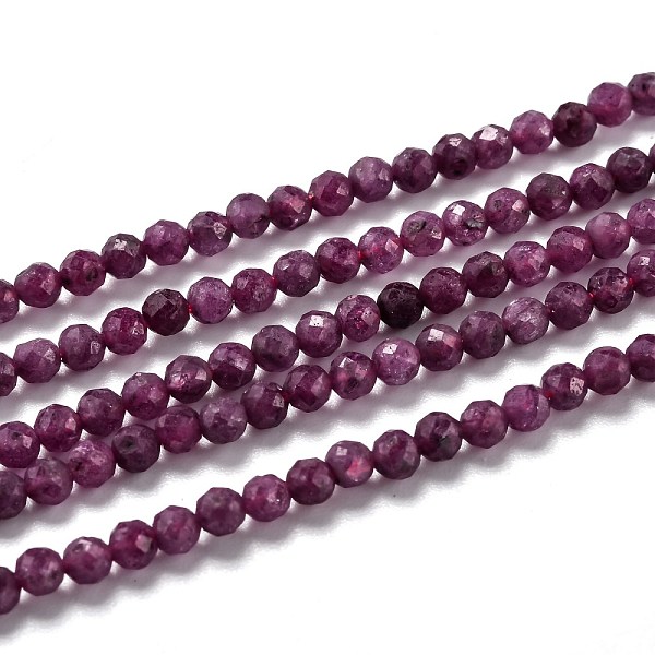 PandaHall Natural Ruby/Red Corundum Beads Strands, Faceted, Round, 3mm, Hole: 0.5mm, about 135pcs/strand, 15.35 inch(39cm) Ruby Round
PandaHall Natural Ruby/Red Corundum Beads Strands, Faceted, Round, 3mm, Hole: 0.5mm, about 135pcs/strand, 15.35 inch(39cm) Ruby Round