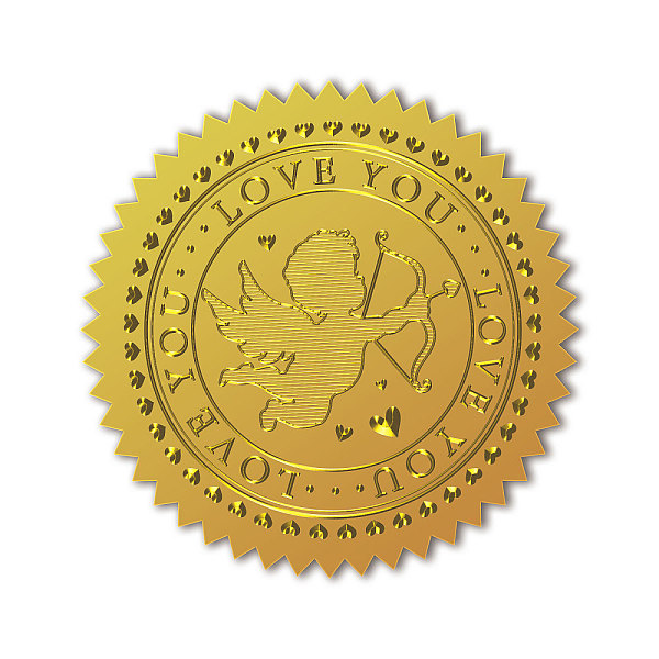 PandaHall Self Adhesive Gold Foil Embossed Stickers, Medal Decoration Sticker, Cupid, 5x5cm Metal Cupid Gold
PandaHall Self Adhesive Gold Foil Embossed Stickers, Medal Decoration Sticker, Cupid, 5x5cm Metal Cupid Gold