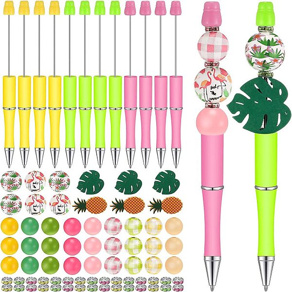 PandaHall Leaf Pattern Plastic Ball-Point Pen, Beadable Pen, for DIY Personalized Pen with Wood Round & Rhinestones Beads, Green...
PandaHall Leaf Pattern Plastic Ball-Point Pen, Beadable Pen, for DIY Personalized Pen with Wood Round & Rhinestones Beads, Green...