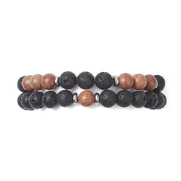 PandaHall 2Pcs 2 Style Natural Wood & Lava Rock Round Beaded Stretch Bracelets Set for Women, Camel, Inner Diameter: 2-1/4 inch(5.7cm)..., Brown
PandaHall 2Pcs 2 Style Natural Wood & Lava Rock Round Beaded Stretch Bracelets Set for Women, Camel, Inner Diameter: 2-1/4 inch(5.7cm)..., Brown