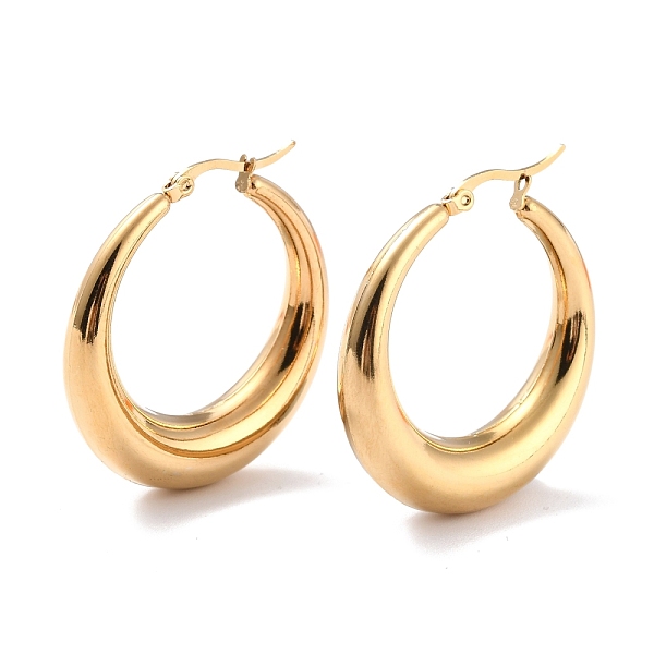PandaHall 304 Stainless Steel Hoop Earrings, Hypoallergenic Earrings, Ring, Real 24K Gold Plated, 40x38.5x3.5~9mm, Pin: 0.8mm 304 Stainless...
PandaHall 304 Stainless Steel Hoop Earrings, Hypoallergenic Earrings, Ring, Real 24K Gold Plated, 40x38.5x3.5~9mm, Pin: 0.8mm 304 Stainless...