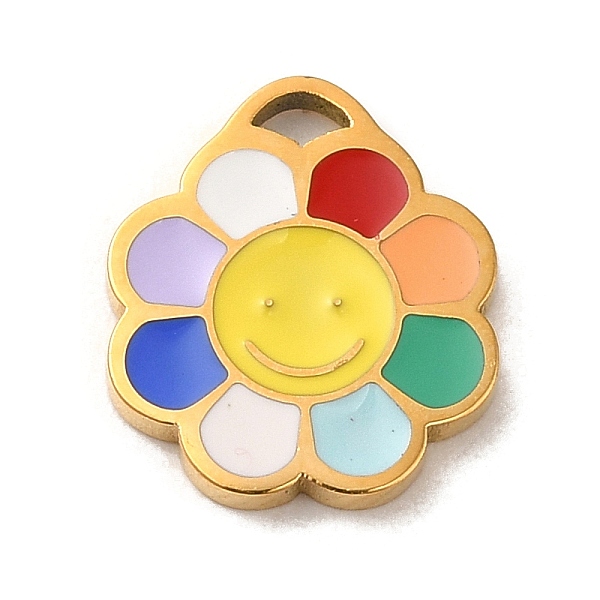 PandaHall 304 Stainless Steel Enamel Charms, Flower with Smiling Face Charms, Real 14K Gold Plated, 11.5x10x1.5mm, Hole: 1.5x1.3mm Stainless...
PandaHall 304 Stainless Steel Enamel Charms, Flower with Smiling Face Charms, Real 14K Gold Plated, 11.5x10x1.5mm, Hole: 1.5x1.3mm Stainless...