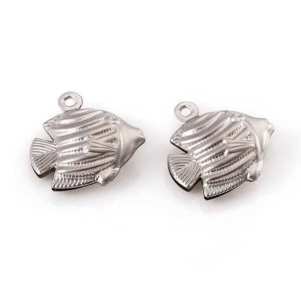 PandaHall 304 Stainless Steel Pendants, Fish, Stainless Steel Color, 18x17x6mm, Hole: 1.4mm 304 Stainless Steel Fish
PandaHall 304 Stainless Steel Pendants, Fish, Stainless Steel Color, 18x17x6mm, Hole: 1.4mm 304 Stainless Steel Fish