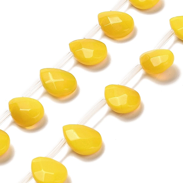 PandaHall K9 Glass Beads Strands, Top Drilled, Faceted, Teardrop, Gold, 12x8x3.5mm, Hole: 0.8mm, about 25pcs/strand, 14.80''(37.6cm) Glass...
PandaHall K9 Glass Beads Strands, Top Drilled, Faceted, Teardrop, Gold, 12x8x3.5mm, Hole: 0.8mm, about 25pcs/strand, 14.80''(37.6cm) Glass...