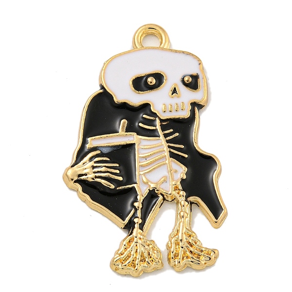 PandaHall Halloween Alloy Enamel Pendants, Golden, Skeleton Charm, Black, 33x20x1.8mm, Hole: 1.9mm Alloy+Enamel Skeleton Black
PandaHall Halloween Alloy Enamel Pendants, Golden, Skeleton Charm, Black, 33x20x1.8mm, Hole: 1.9mm Alloy+Enamel Skeleton Black