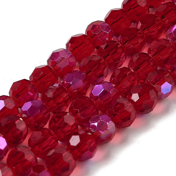 PandaHall Electroplate Transparent Glass Beads Strands, Faceted, Round, Rainbow Plated, Dark Red, 6mm, Hole: 1mm, about 98~100pcs/strand...
PandaHall Electroplate Transparent Glass Beads Strands, Faceted, Round, Rainbow Plated, Dark Red, 6mm, Hole: 1mm, about 98~100pcs/strand...