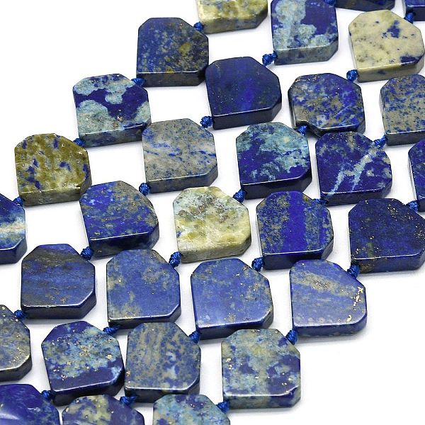 PandaHall Natural Lapis Lazuli Beads Strands, Diamond Shaped, 15.5~16.5x17~17.5x5~5.8mm, Hole: 1mm, about 22~24pcs/strand, 15.75~15.94 inch...
PandaHall Natural Lapis Lazuli Beads Strands, Diamond Shaped, 15.5~16.5x17~17.5x5~5.8mm, Hole: 1mm, about 22~24pcs/strand, 15.75~15.94 inch...