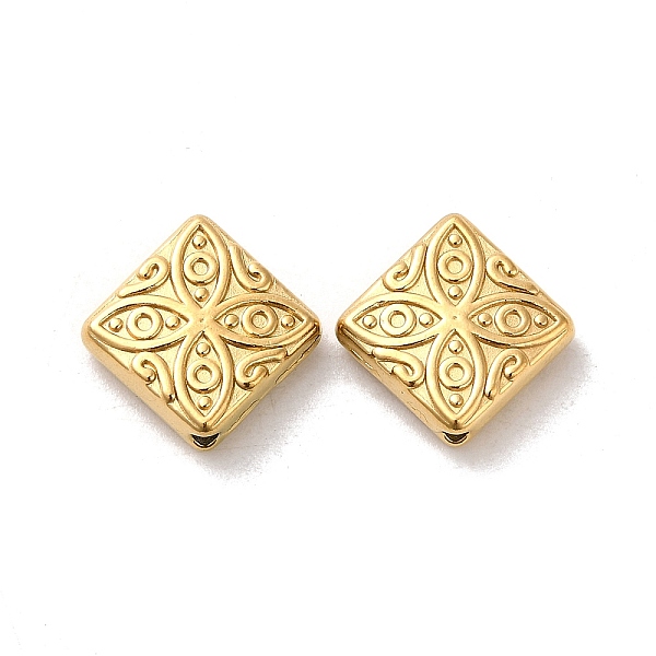 PandaHall 304 Stainless Steel Beads, Rhombus, Real 18K Gold Plated, 13x13x3.5mm, Hole: 1.2mm 304 Stainless Steel Rhombus
PandaHall 304 Stainless Steel Beads, Rhombus, Real 18K Gold Plated, 13x13x3.5mm, Hole: 1.2mm 304 Stainless Steel Rhombus