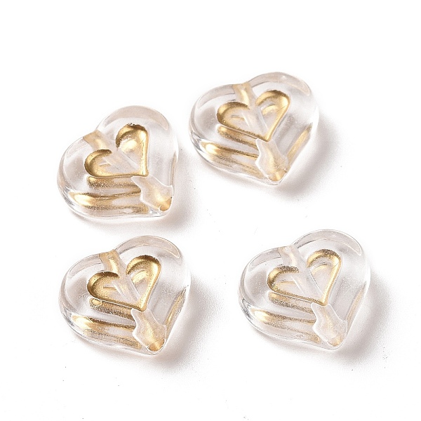 PandaHall Transparent Acrylic Beads, Golden Metal Enlaced, Heart, Clear, 12.5x14.5x5mm, Hole: 1.8mm Acrylic Heart Clear
PandaHall Transparent Acrylic Beads, Golden Metal Enlaced, Heart, Clear, 12.5x14.5x5mm, Hole: 1.8mm Acrylic Heart Clear