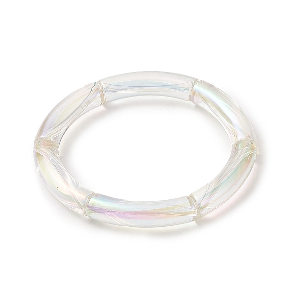 PandaHall Acrylic Curved Tube Stretch Bracelet for Women, Clear AB, Inner Diameter: 2-1/8 inch(5.3cm) Acrylic White
PandaHall Acrylic Curved Tube Stretch Bracelet for Women, Clear AB, Inner Diameter: 2-1/8 inch(5.3cm) Acrylic White