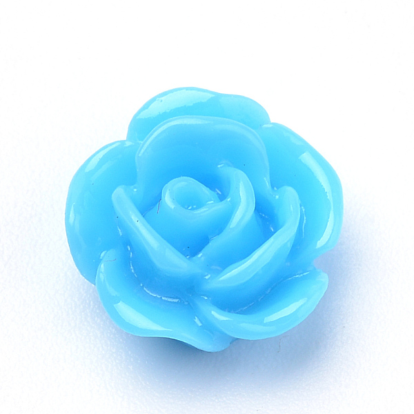 PandaHall Resin Cabochons, Rose Flower, Deep Sky Blue, 10x5mm, Bottom: 7~8mm Resin Flower Blue
PandaHall Resin Cabochons, Rose Flower, Deep Sky Blue, 10x5mm, Bottom: 7~8mm Resin Flower Blue