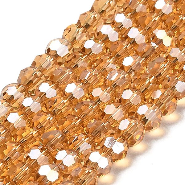 PandaHall Transparent Glass Beads, 32 Facets, AB Color Plated, Round, Sandy Brown, 6x5.5mm, Hole: 1.2mm, about 91~93pcs/strand...
PandaHall Transparent Glass Beads, 32 Facets, AB Color Plated, Round, Sandy Brown, 6x5.5mm, Hole: 1.2mm, about 91~93pcs/strand...