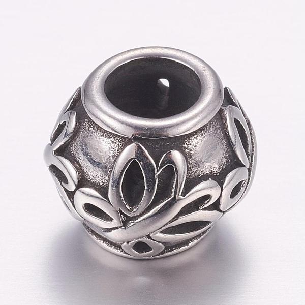 PandaHall 304 Stainless Steel European Beads, Large Hole Beads, Rondelle, Antique Silver, 12x10mm, Hole: 5mm 304 Stainless Steel Rondelle
PandaHall 304 Stainless Steel European Beads, Large Hole Beads, Rondelle, Antique Silver, 12x10mm, Hole: 5mm 304 Stainless Steel Rondelle