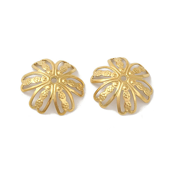 PandaHall 304 Stainless Steel Bead Caps, Flower, Golden, 14.5x3mm, Hole: 1.6mm 304 Stainless Steel
PandaHall 304 Stainless Steel Bead Caps, Flower, Golden, 14.5x3mm, Hole: 1.6mm 304 Stainless Steel