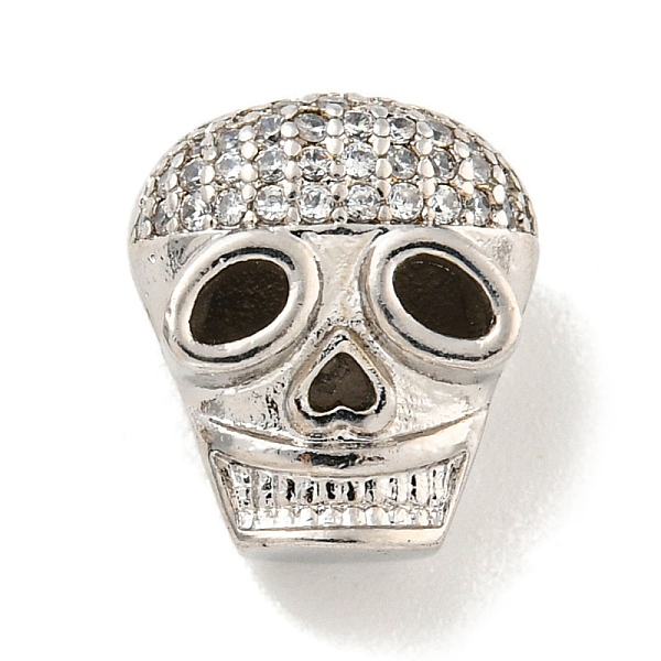 PandaHall Brass Micro PaveClear Cubic Zirconia Beads, Skull, Platinum, 12x11x9.5mm, Hole: 2mm Brass+Cubic Zirconia Skull Clear
PandaHall Brass Micro PaveClear Cubic Zirconia Beads, Skull, Platinum, 12x11x9.5mm, Hole: 2mm Brass+Cubic Zirconia Skull Clear