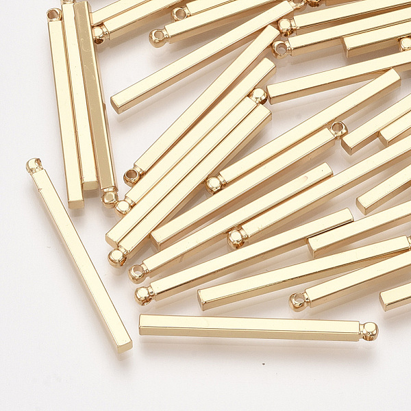 PandaHall Brass Bar Pendants, Rectangle, Real 18K Gold Plated, 30x2x2mm, Hole: 0.8mm Brass Rectangle
PandaHall Brass Bar Pendants, Rectangle, Real 18K Gold Plated, 30x2x2mm, Hole: 0.8mm Brass Rectangle