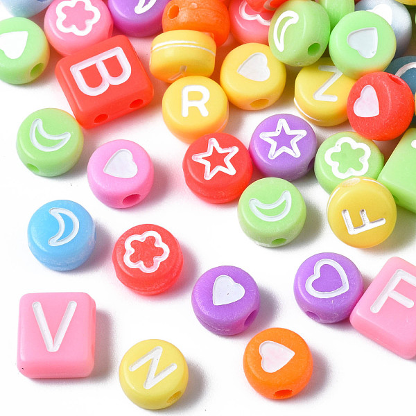 PandaHall Opaque Acrylic Beads, Horizontal Hole, Flat Round & Square with White Mixed Pattern, Mixed Color, 7~8x7~8x3~4mm, Hole: 1.2~1.5mm..., Multicolor
PandaHall Opaque Acrylic Beads, Horizontal Hole, Flat Round & Square with White Mixed Pattern, Mixed Color, 7~8x7~8x3~4mm, Hole: 1.2~1.5mm..., Multicolor