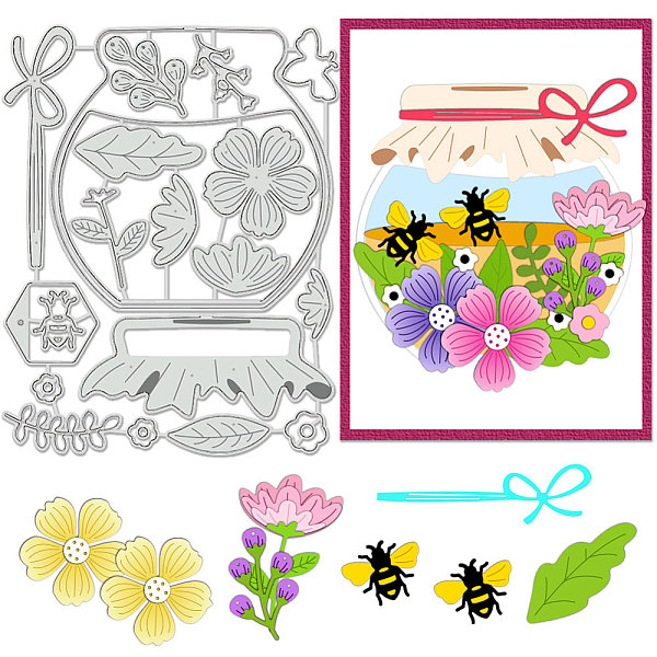 PandaHall Carbon Steel Cutting Dies Stencils, for DIY Scrapbooking, Photo Album, Decorative Embossing Paper Card, Greeting Card Mold, Bees...
PandaHall Carbon Steel Cutting Dies Stencils, for DIY Scrapbooking, Photo Album, Decorative Embossing Paper Card, Greeting Card Mold, Bees...