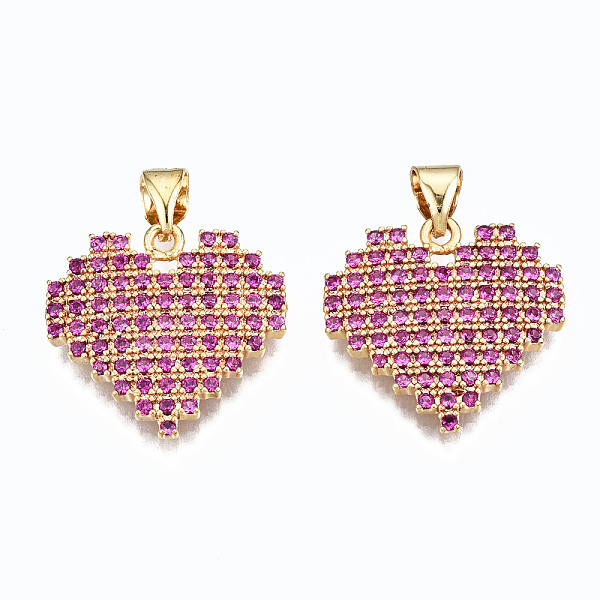 PandaHall Brass Micro Pave Orchid Cubic Zirconia Pendants, Cadmium Free & Nickel Free & Lead Free, Heart, Real 16K Gold Plated..., Purple
PandaHall Brass Micro Pave Orchid Cubic Zirconia Pendants, Cadmium Free & Nickel Free & Lead Free, Heart, Real 16K Gold Plated..., Purple