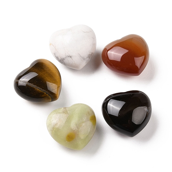 PandaHall Natural Mixed GemStone, Heart Love Stone, Pocket Palm Stone for Reiki Balancing, 24x25.5x15.5mm Mixed Stone Heart
PandaHall Natural Mixed GemStone, Heart Love Stone, Pocket Palm Stone for Reiki Balancing, 24x25.5x15.5mm Mixed Stone Heart