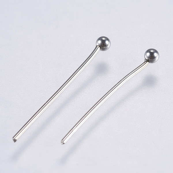 PandaHall 304 Stainless Steel Ball Head Pins, Stainless Steel Color, 19~21x0.5mm, 24 Gauge, Head: 2mm 304 Stainless Steel
PandaHall 304 Stainless Steel Ball Head Pins, Stainless Steel Color, 19~21x0.5mm, 24 Gauge, Head: 2mm 304 Stainless Steel