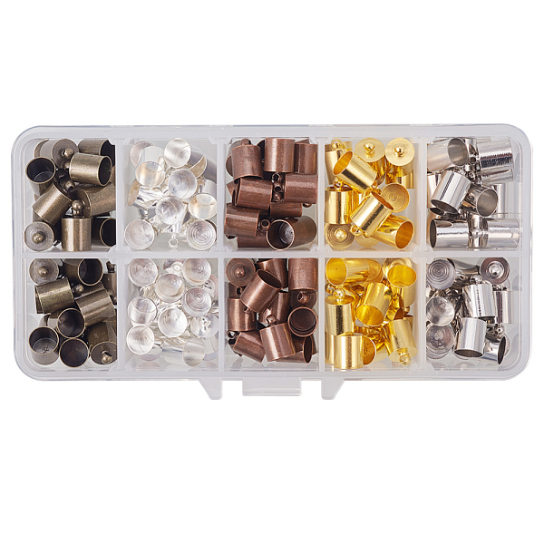 PandaHall Brass Cord Ends, Mixed Color, 12x8mm, Hole: 1mm, Inner Diameter: 7mm, 36pcs/color, 180pcs/set Brass
PandaHall Brass Cord Ends, Mixed Color, 12x8mm, Hole: 1mm, Inner Diameter: 7mm, 36pcs/color, 180pcs/set Brass