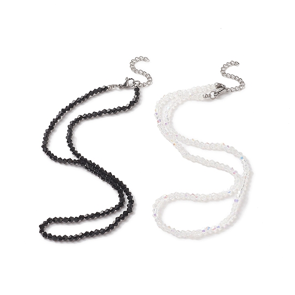 PandaHall Black & White Couple Choker Necklaces Set, Glass Bicone Beaded Necklaces with 304 Stainless Steel Lobster Claw Clasp & Chain..., Multicolor
PandaHall Black & White Couple Choker Necklaces Set, Glass Bicone Beaded Necklaces with 304 Stainless Steel Lobster Claw Clasp & Chain..., Multicolor