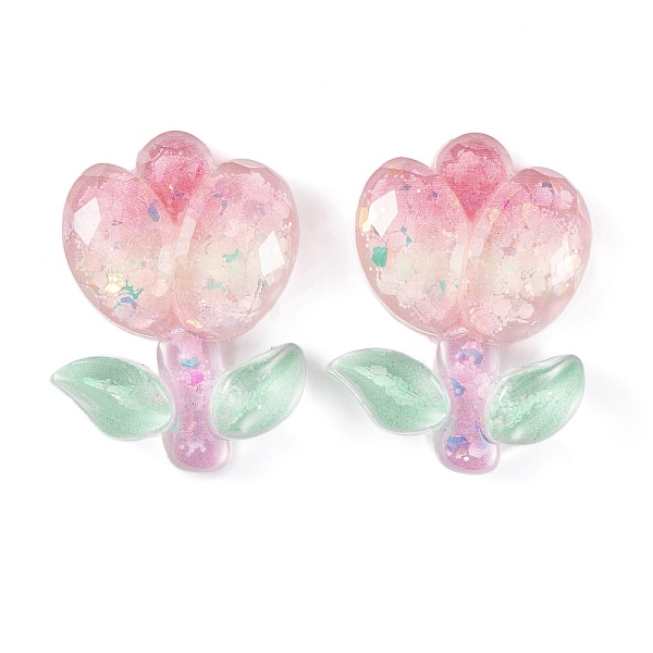 PandaHall Transparent Epoxy Resin Flower Decoden Cabochons, with Glitter Powder, Pink, 23.5x17.5x5mm Epoxy Resin Flower Pink
PandaHall Transparent Epoxy Resin Flower Decoden Cabochons, with Glitter Powder, Pink, 23.5x17.5x5mm Epoxy Resin Flower Pink