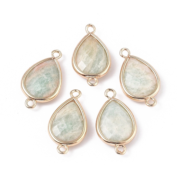 PandaHall Natural Amazonite Links connectors, with Golden Tone Brass Findings, Teardrop, 22x12x5mm, Hole: 1.6mm Amazonite Teardrop
PandaHall Natural Amazonite Links connectors, with Golden Tone Brass Findings, Teardrop, 22x12x5mm, Hole: 1.6mm Amazonite Teardrop