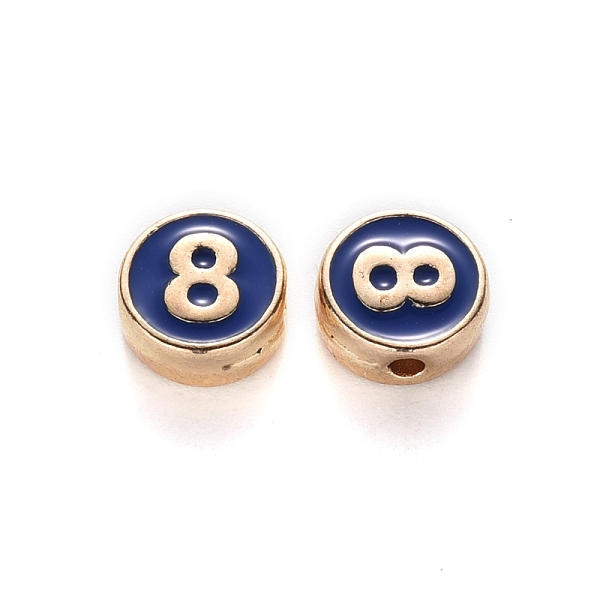 PandaHall Alloy Enamel Beads, Flat Round, Number, Cadmium Free & Lead Free, Light Gold, Prussian Blue, 8x3.5mm, Hole: 1.5mm Alloy+Enamel...
PandaHall Alloy Enamel Beads, Flat Round, Number, Cadmium Free & Lead Free, Light Gold, Prussian Blue, 8x3.5mm, Hole: 1.5mm Alloy+Enamel...