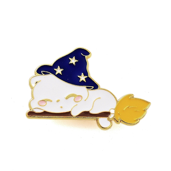 PandaHall Halloween Theme Golden Alloy Brooches, Enamel Pins, Hat, 26x38.5x1.5mm Alloy+Enamel Hat White
PandaHall Halloween Theme Golden Alloy Brooches, Enamel Pins, Hat, 26x38.5x1.5mm Alloy+Enamel Hat White