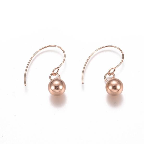 PandaHall Ion Plating(IP) Ball 304 Stainless Steel Dangle Earrings, Rose Gold, 28mm, Pin: 0.8mm 304 Stainless Steel
PandaHall Ion Plating(IP) Ball 304 Stainless Steel Dangle Earrings, Rose Gold, 28mm, Pin: 0.8mm 304 Stainless Steel