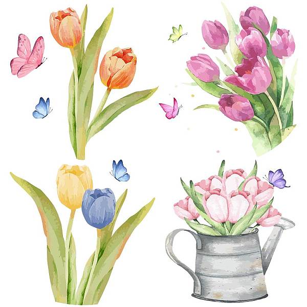 PandaHall GORGECRAFT 4 Styles Tulip Window Clings 6.3x6.3 Spring Summer Window Cling Sticker Butterfly Flower Window Decal Removable Glass...
PandaHall GORGECRAFT 4 Styles Tulip Window Clings 6.3x6.3 Spring Summer Window Cling Sticker Butterfly Flower Window Decal Removable Glass...