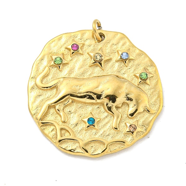 PandaHall Real 18K Gold Plated Vacuum Plating 304 Stainless Steel Pendants, with Rhinestone and Jump Ring, Flat Round with Constellations..., Multicolor
PandaHall Real 18K Gold Plated Vacuum Plating 304 Stainless Steel Pendants, with Rhinestone and Jump Ring, Flat Round with Constellations..., Multicolor