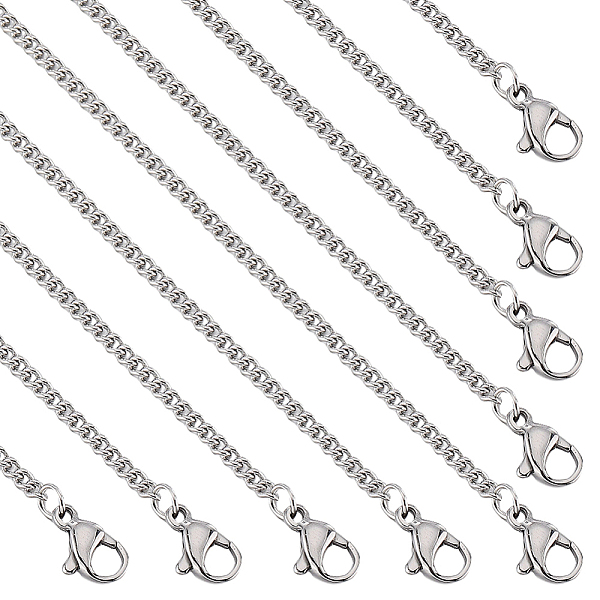 PandaHall SUNNYCLUE 20Pcs Women's 304 Stainless Steel Curb Chain Necklaces Set, with Lobster Claw Clasps, Stainless Steel Color, 17.7 inch...
PandaHall SUNNYCLUE 20Pcs Women's 304 Stainless Steel Curb Chain Necklaces Set, with Lobster Claw Clasps, Stainless Steel Color, 17.7 inch...