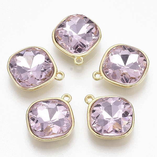 PandaHall Golden Plated Alloy Pendants, with Glass Rhinestone, Rhombus, Pink, 18x15x5mm, Hole: 1.4mm Alloy+Rhinestone Rhombus Pink
PandaHall Golden Plated Alloy Pendants, with Glass Rhinestone, Rhombus, Pink, 18x15x5mm, Hole: 1.4mm Alloy+Rhinestone Rhombus Pink
