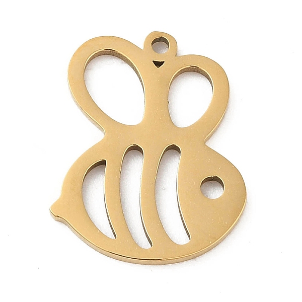 PandaHall 5Pcs 201 Stainless Steel Charms, Laser Cut, Bee Charm, Golden, 7x13.5x1mm, Hole: 1mm 201 Stainless Steel Bees
PandaHall 5Pcs 201 Stainless Steel Charms, Laser Cut, Bee Charm, Golden, 7x13.5x1mm, Hole: 1mm 201 Stainless Steel Bees