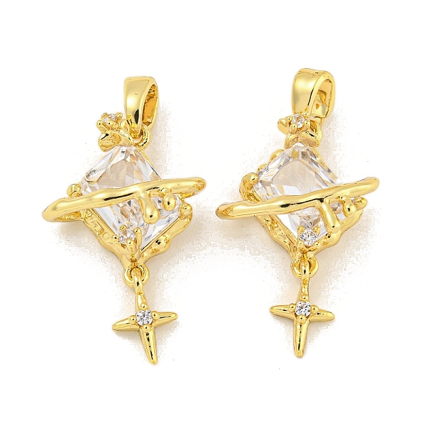 PandaHall Brass Micro Pave Clear Cubic Zirconia Pendants, Rectangle with Star Charms, Real 18K Gold Plated, 21.5x13.5x8mm, Hole: 3x4mm...
PandaHall Brass Micro Pave Clear Cubic Zirconia Pendants, Rectangle with Star Charms, Real 18K Gold Plated, 21.5x13.5x8mm, Hole: 3x4mm...