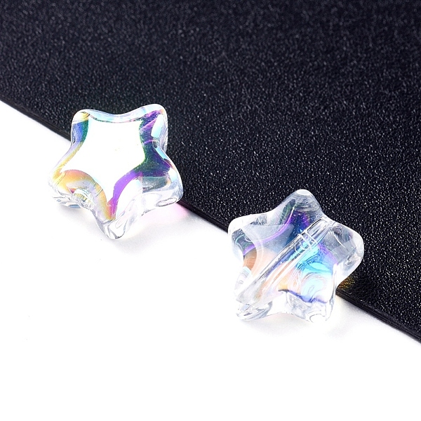 PandaHall Electroplate Glass Beads, Star, Clear AB, 8.5x8.5x4mm, Hole: 1mm Glass Star White
PandaHall Electroplate Glass Beads, Star, Clear AB, 8.5x8.5x4mm, Hole: 1mm Glass Star White
