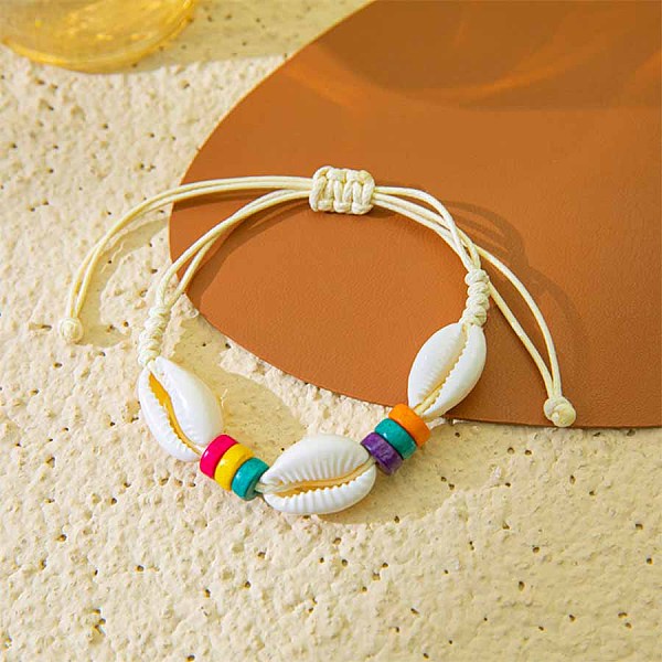 PandaHall Bohemian Shell Braided Beaded Bracelets, Summer Beach Vacation Bracelets for Women Shell
PandaHall Bohemian Shell Braided Beaded Bracelets, Summer Beach Vacation Bracelets for Women Shell
