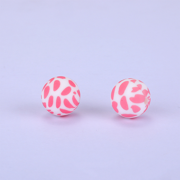 PandaHall Printed Round Silicone Focal Beads, Pink, 15x15mm, Hole: 2mm Silicone Round Pink
PandaHall Printed Round Silicone Focal Beads, Pink, 15x15mm, Hole: 2mm Silicone Round Pink