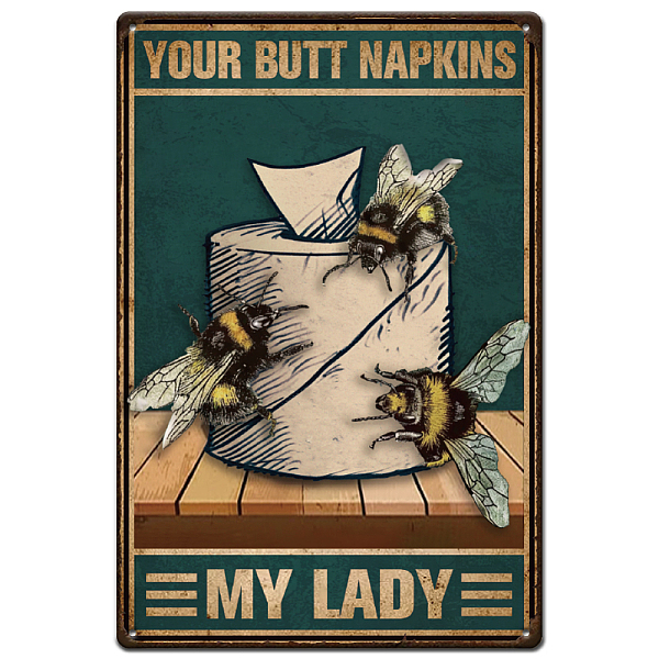 PandaHall Vintage Metal Tin Sign, Iron Wall Decor for Bars, Restaurants, Cafe Pubs, Rectangle, Bees, 300x200x0.5mm Iron Bees
PandaHall Vintage Metal Tin Sign, Iron Wall Decor for Bars, Restaurants, Cafe Pubs, Rectangle, Bees, 300x200x0.5mm Iron Bees