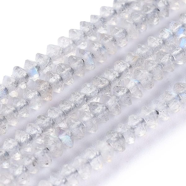 PandaHall Natural Labradorite Beads Strands, Faceted, Bicone, 2.8~3.2x1.5~2.2mm, Hole: 0.7mm, about 226pcs/strand, 15.35 inch(39cm)...
PandaHall Natural Labradorite Beads Strands, Faceted, Bicone, 2.8~3.2x1.5~2.2mm, Hole: 0.7mm, about 226pcs/strand, 15.35 inch(39cm)...