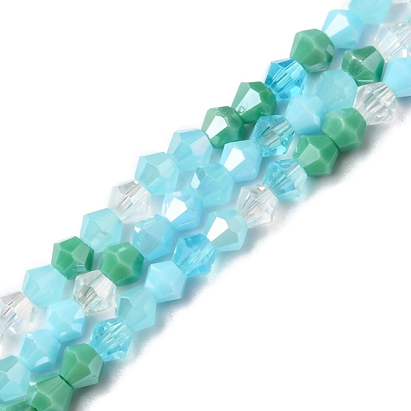 PandaHall Electroplate Glass Beads Strands, Opaque & Transparent & AB Color Plated, Faceted, Bicone, Dark Turquoise, 4x4.5mm, Hole: 0.9mm...
PandaHall Electroplate Glass Beads Strands, Opaque & Transparent & AB Color Plated, Faceted, Bicone, Dark Turquoise, 4x4.5mm, Hole: 0.9mm...