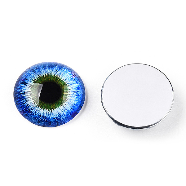 PandaHall Glass Cabochons, Half Round with Eye, Royal Blue, 20x6.5mm Glass Half Round
PandaHall Glass Cabochons, Half Round with Eye, Royal Blue, 20x6.5mm Glass Half Round