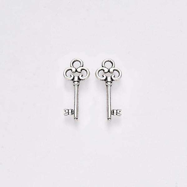 PandaHall Tibetan Style Alloy Pendants, Skeleton Key, Cadmium Free & Lead Free, Antique Silver, 21x8.5x2mm, Hole: 3mm, about 2080pcs/1000g...
PandaHall Tibetan Style Alloy Pendants, Skeleton Key, Cadmium Free & Lead Free, Antique Silver, 21x8.5x2mm, Hole: 3mm, about 2080pcs/1000g...